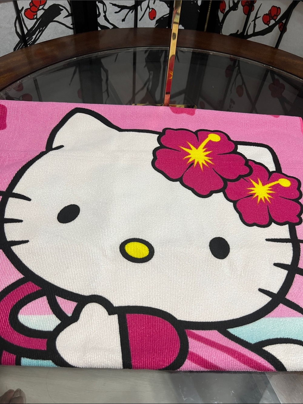 Hello Kitty Towel - Pink White Yellow